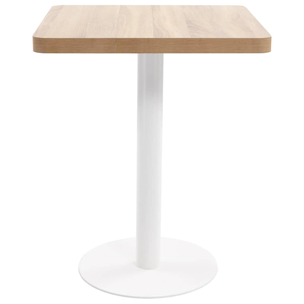 Bistro Table Light Brown 60X60 cm MDF