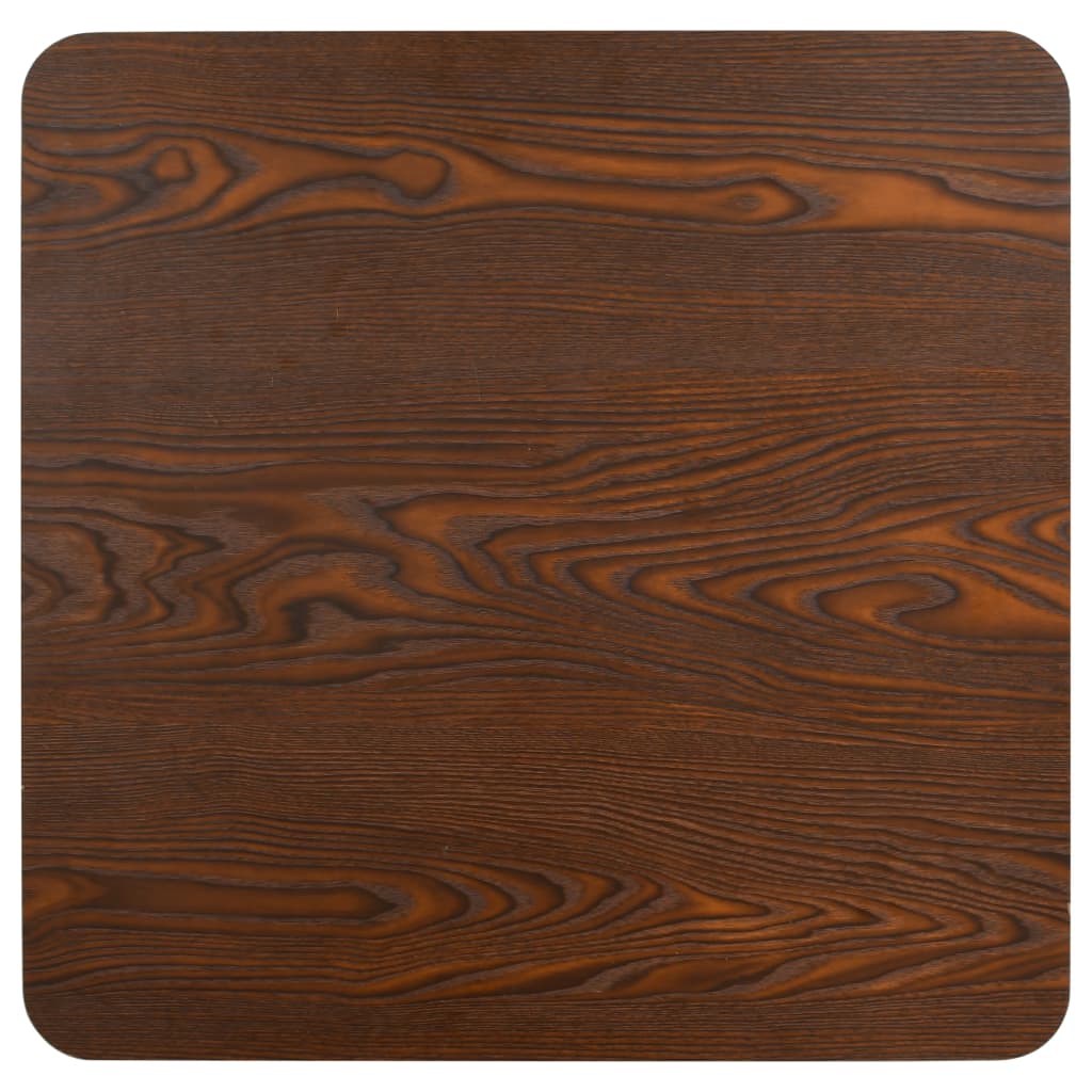 vidaXL Bistro Table Dark Brown 60X60 cm MDF