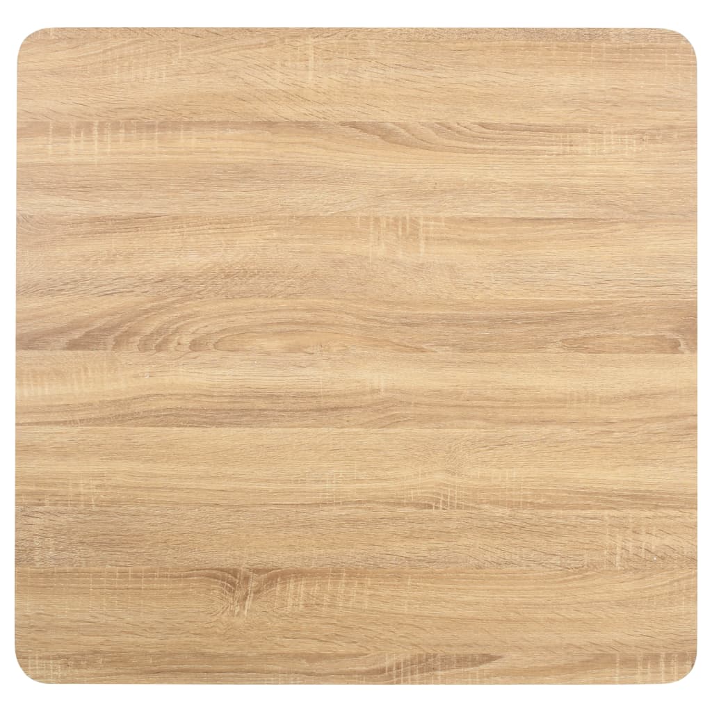 Bistro Table Light Brown 80X80 cm MDF