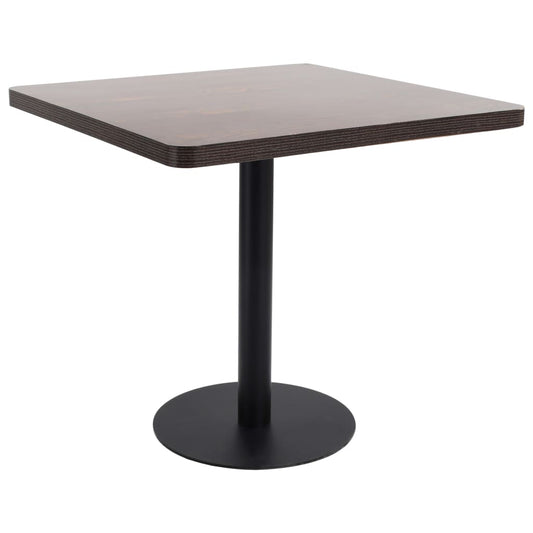 Bistro Table | Dark brown and black | MDF | Medium | Simplistic
