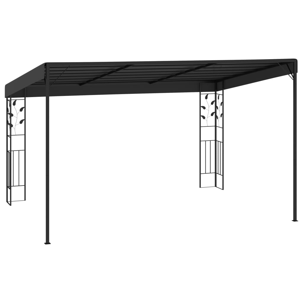 vidaXL Wall-mounted Gazebo 4x3x2.5 m Anthracite