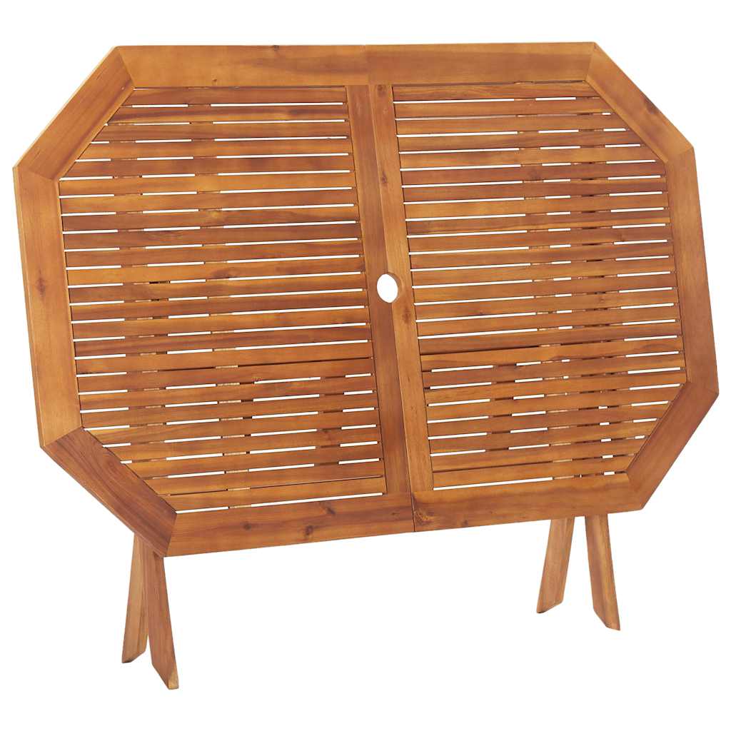 46657 vidaXL Folding Garden Table 135x85x75 cm Solid Acacia Wood
