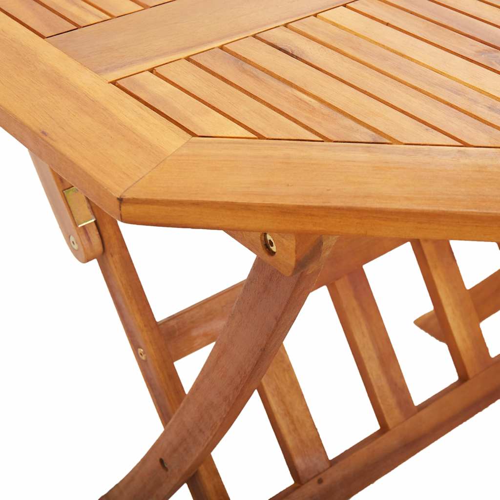 46657 vidaXL Folding Garden Table 135x85x75 cm Solid Acacia Wood