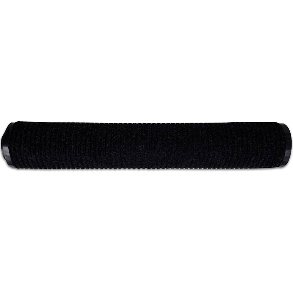 Door Mat Black 117x220 cm PVC