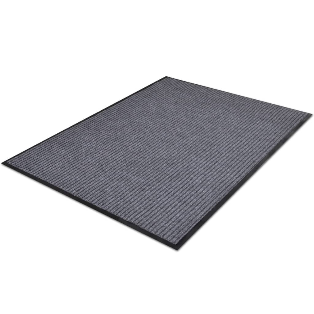 Door Mat Grey 117x220 cm PVC