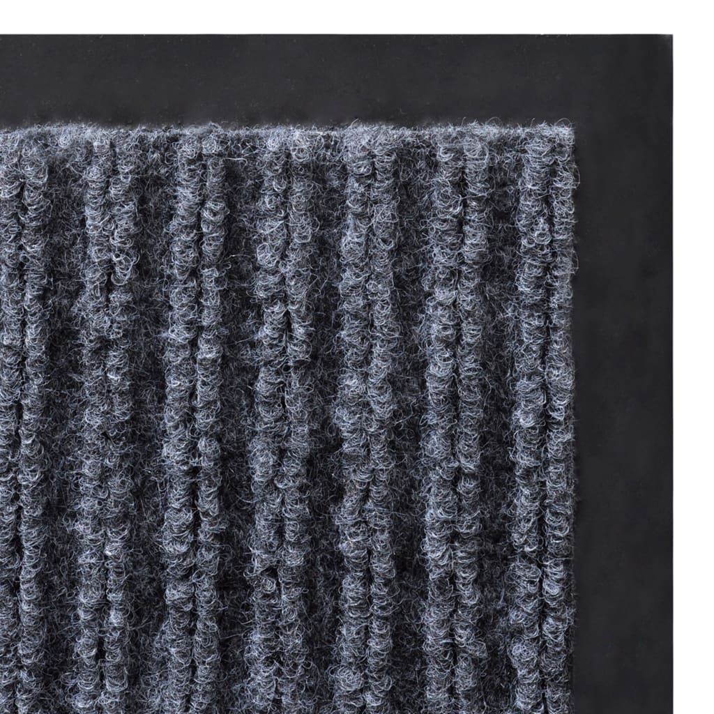 Door Mat Grey 117x220 cm PVC