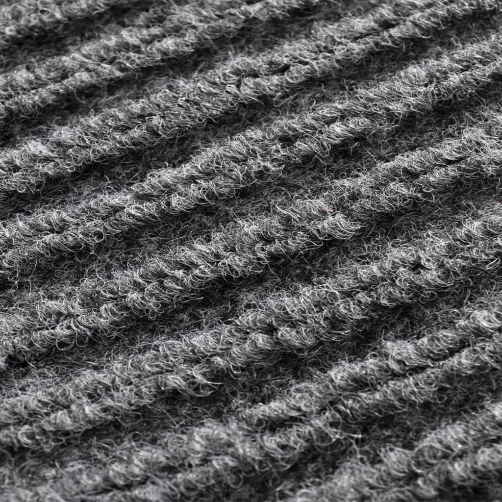 Door Mat Grey 117x220 cm PVC