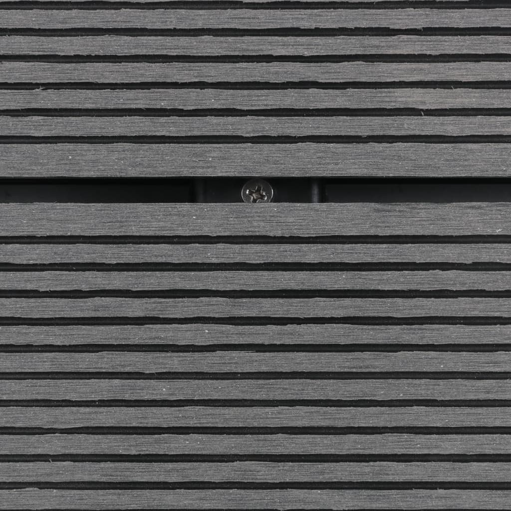 Outdoor Shower Tray WPC Stainless Steel 110x62 cm Grey