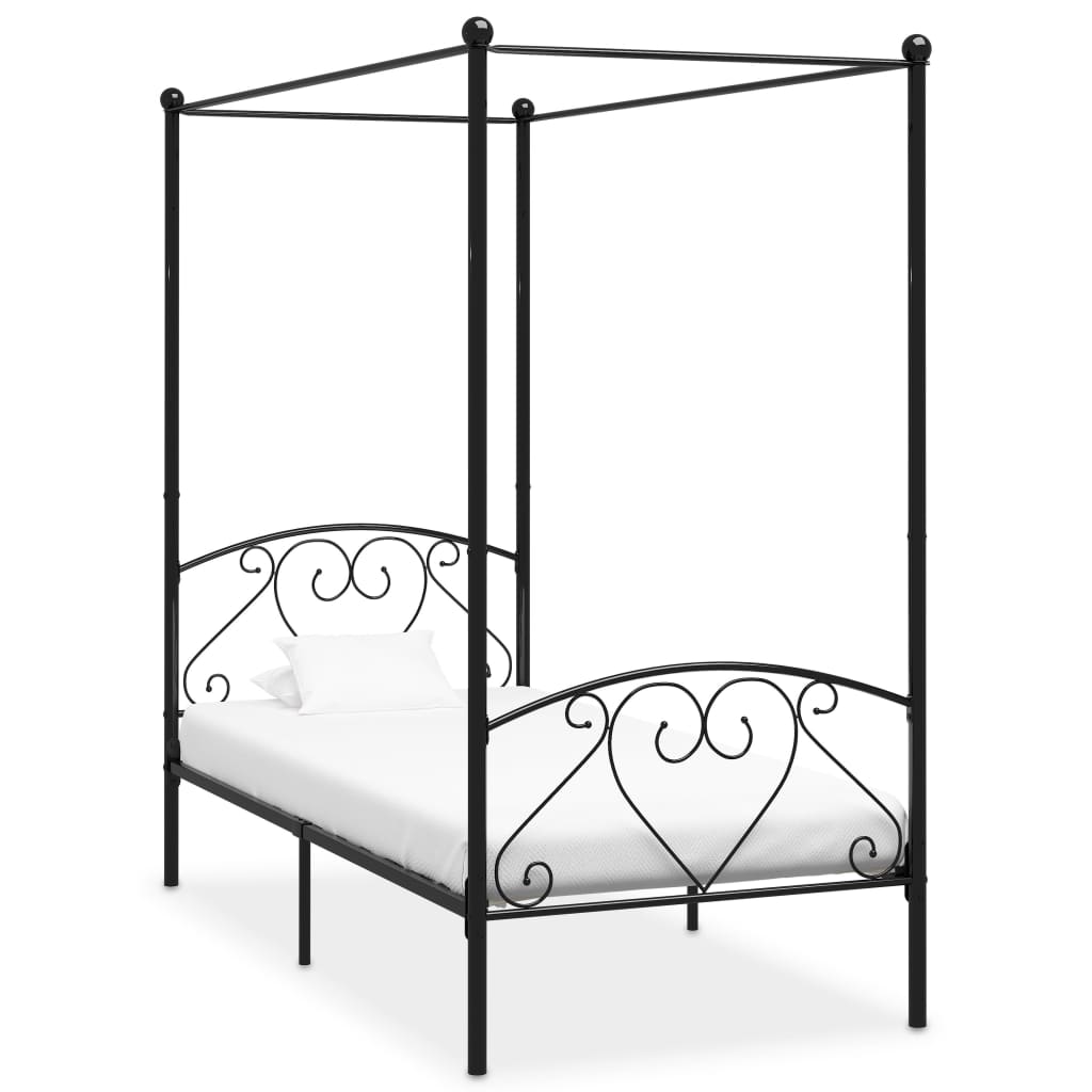 Bed Frame | Black | Metal | Double | Durable | Bed Frame | Rectangular