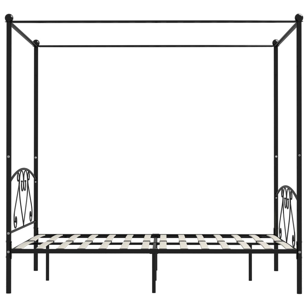 Bed Frame | Black | Metal | Double | Durable | Bed Frame | Rectangular