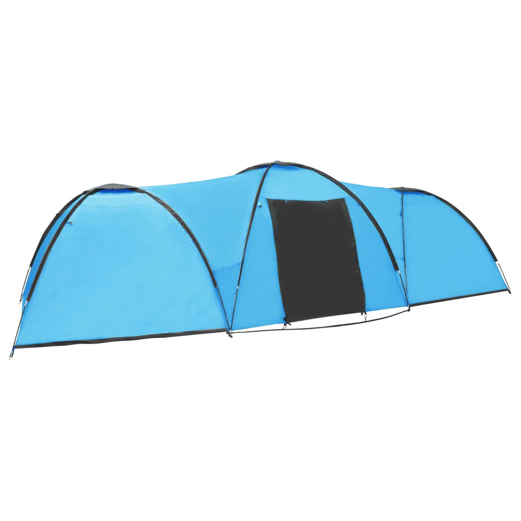 Camping Iglotent 650x240x190 cm 8 Persoons Blauw