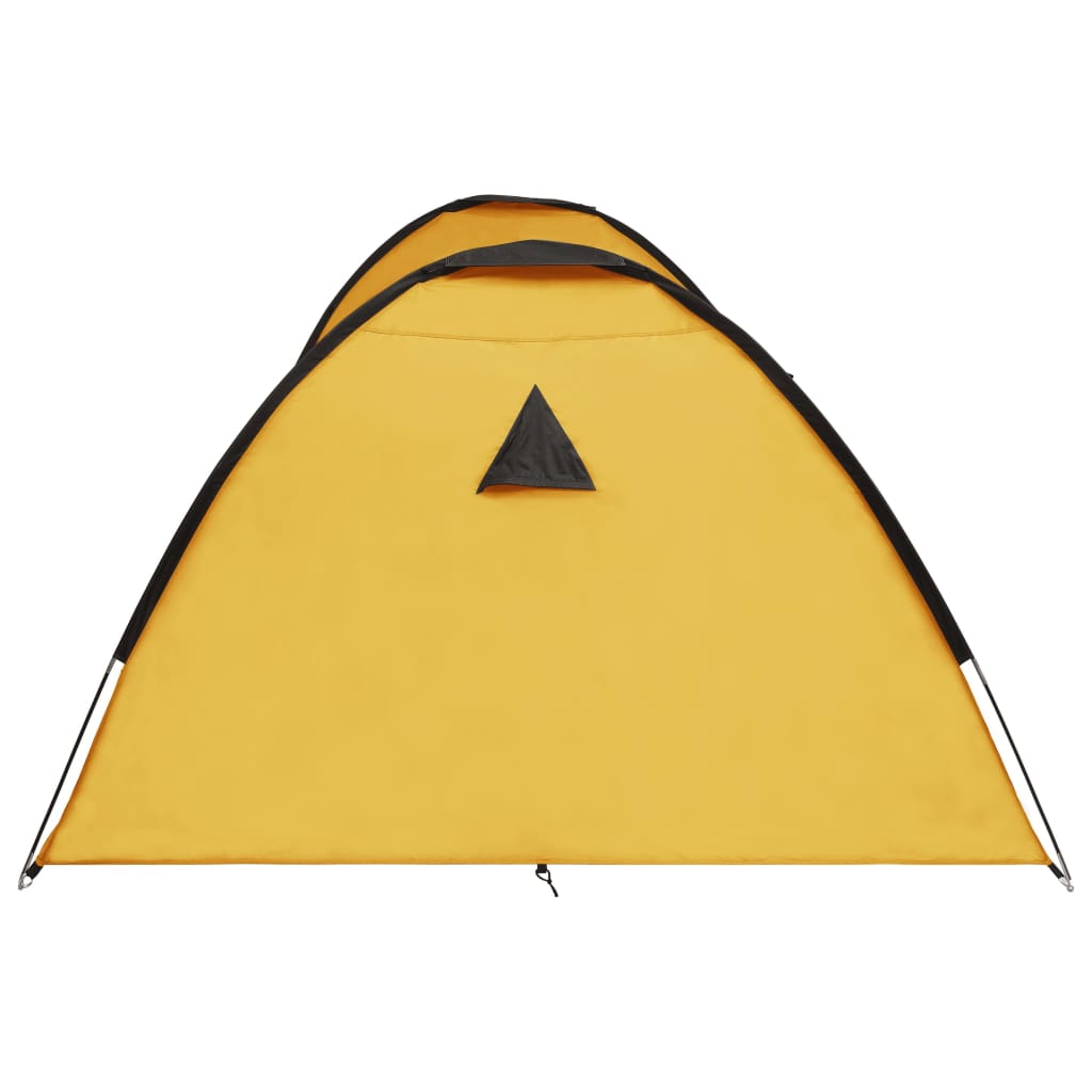 vidaXL Camping Igloo Tent 650x240x190 cm 8 Person Yellow