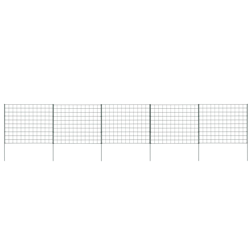 vidaXL Garden Fence Set 77.5x64 cm Green