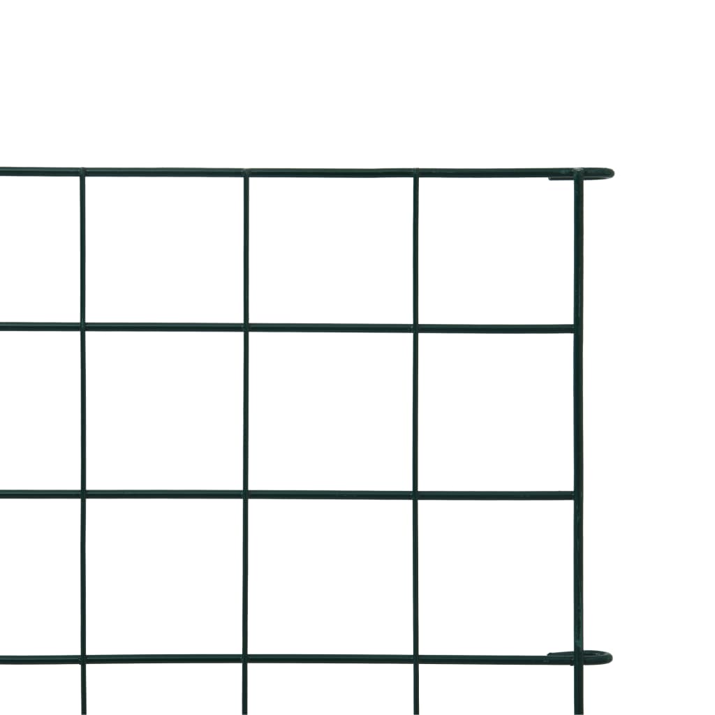 vidaXL Garden Fence Set 77.5x64 cm Green