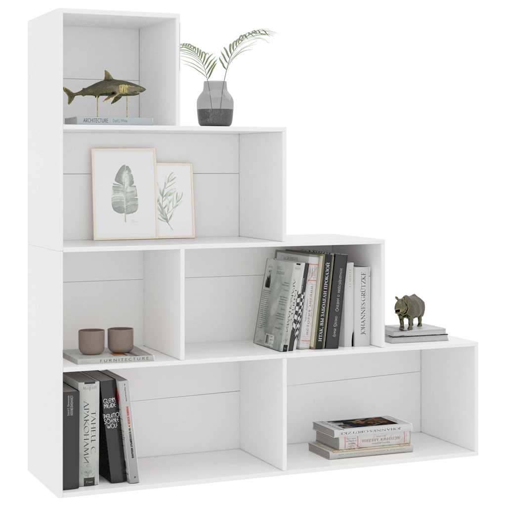 800657 vidaXL Book Cabinet/Room Divider White 155x24x160 cm Engineered Wood