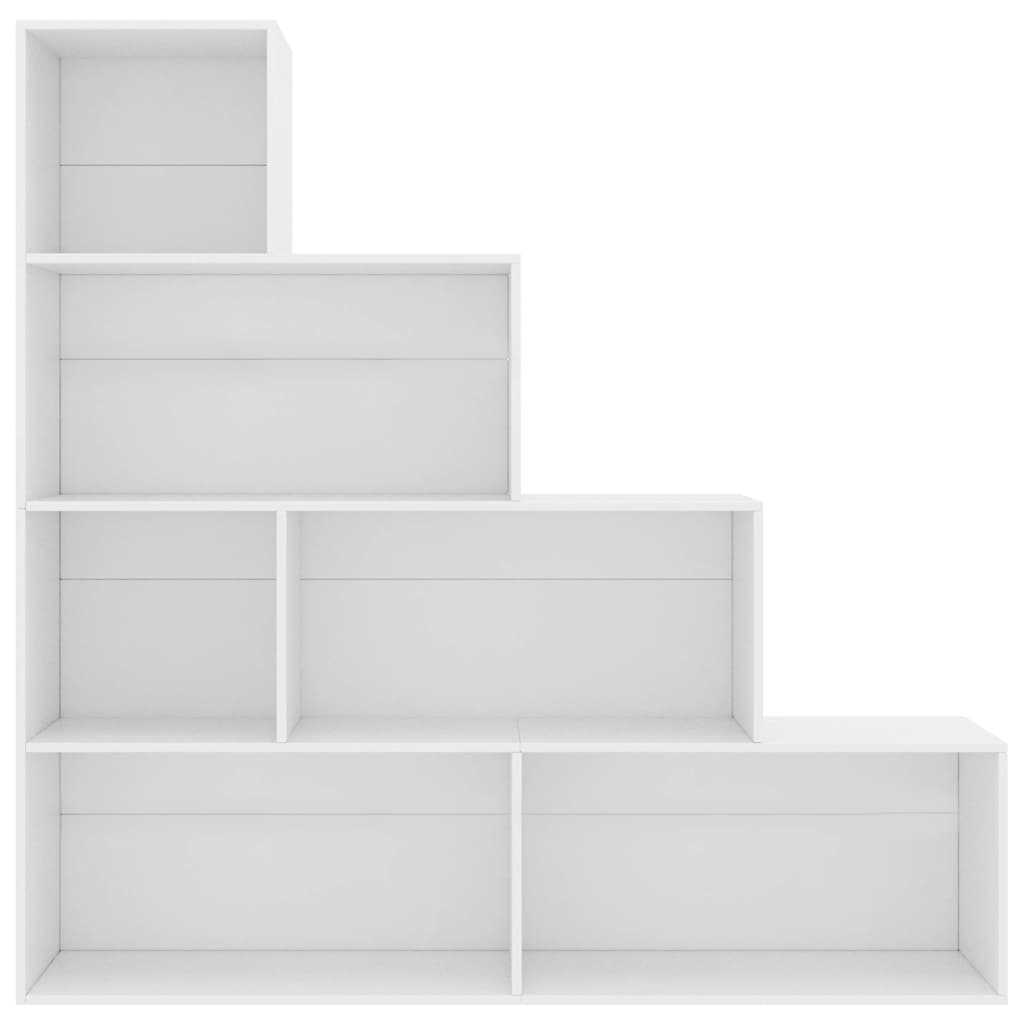 800657 vidaXL Book Cabinet/Room Divider White 155x24x160 cm Engineered Wood