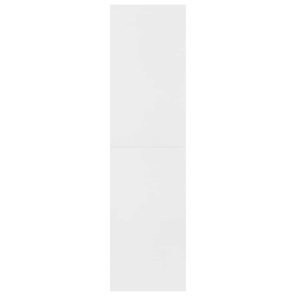 800657 vidaXL Book Cabinet/Room Divider White 155x24x160 cm Engineered Wood