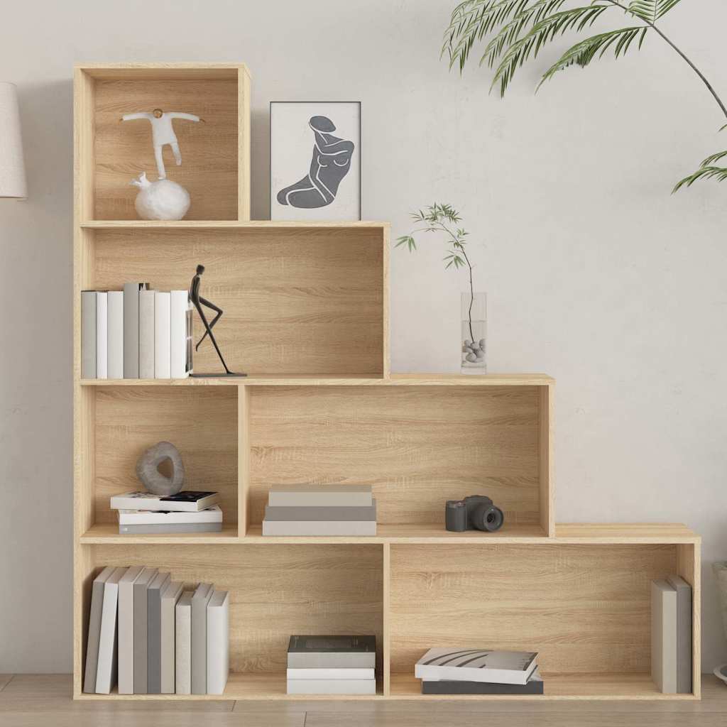 Book Cabinet/Room Divider Sonoma Oak 155x24x160 cm