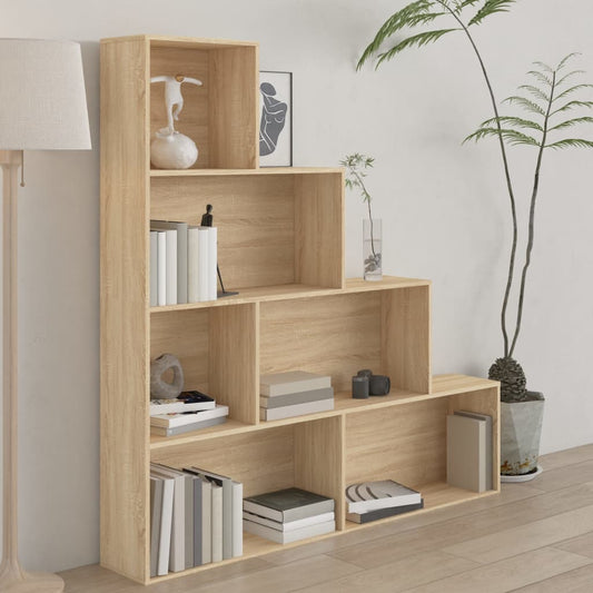 Book Cabinet | Sonoma oak | Engineered wood | Large | Book Cabinet
