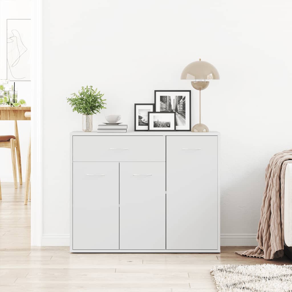 800675 vidaXL Sideboard White 88x30x70 cm Engineered Wood