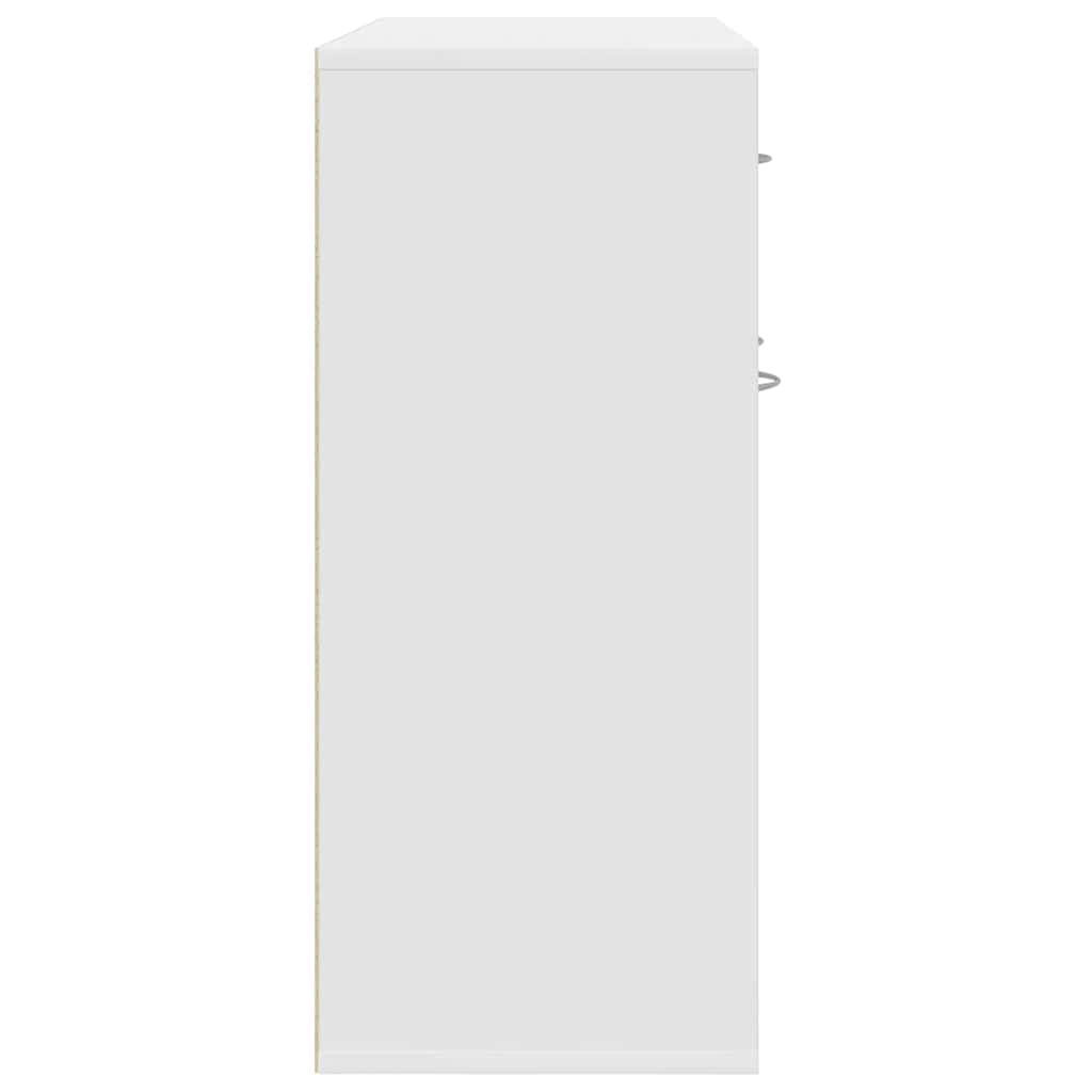800675 vidaXL Sideboard White 88x30x70 cm Engineered Wood