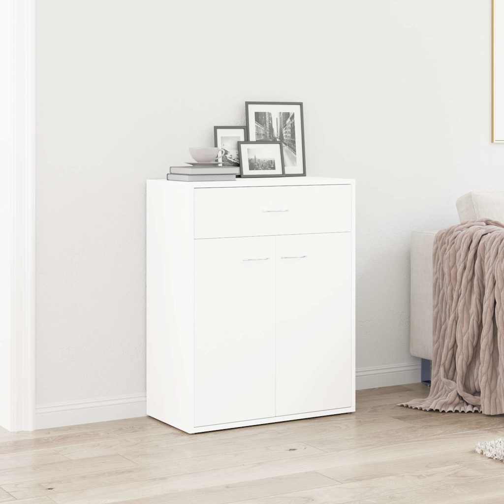 800711 vidaXL Sideboard White 60x30x75 cm Engineered Wood