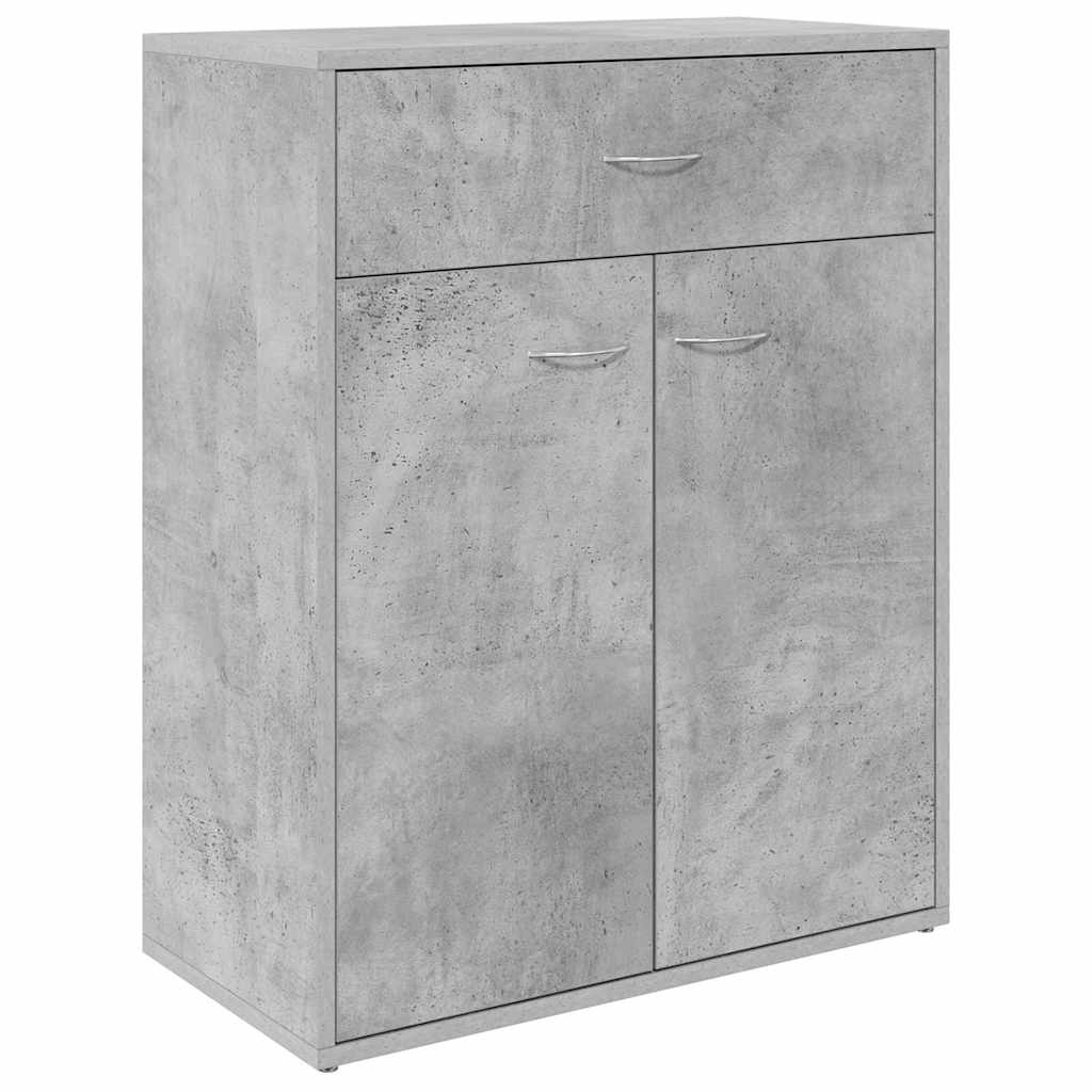800715 vidaXL Sideboard Concrete Grey 60x30x75 cm Engineered Wood