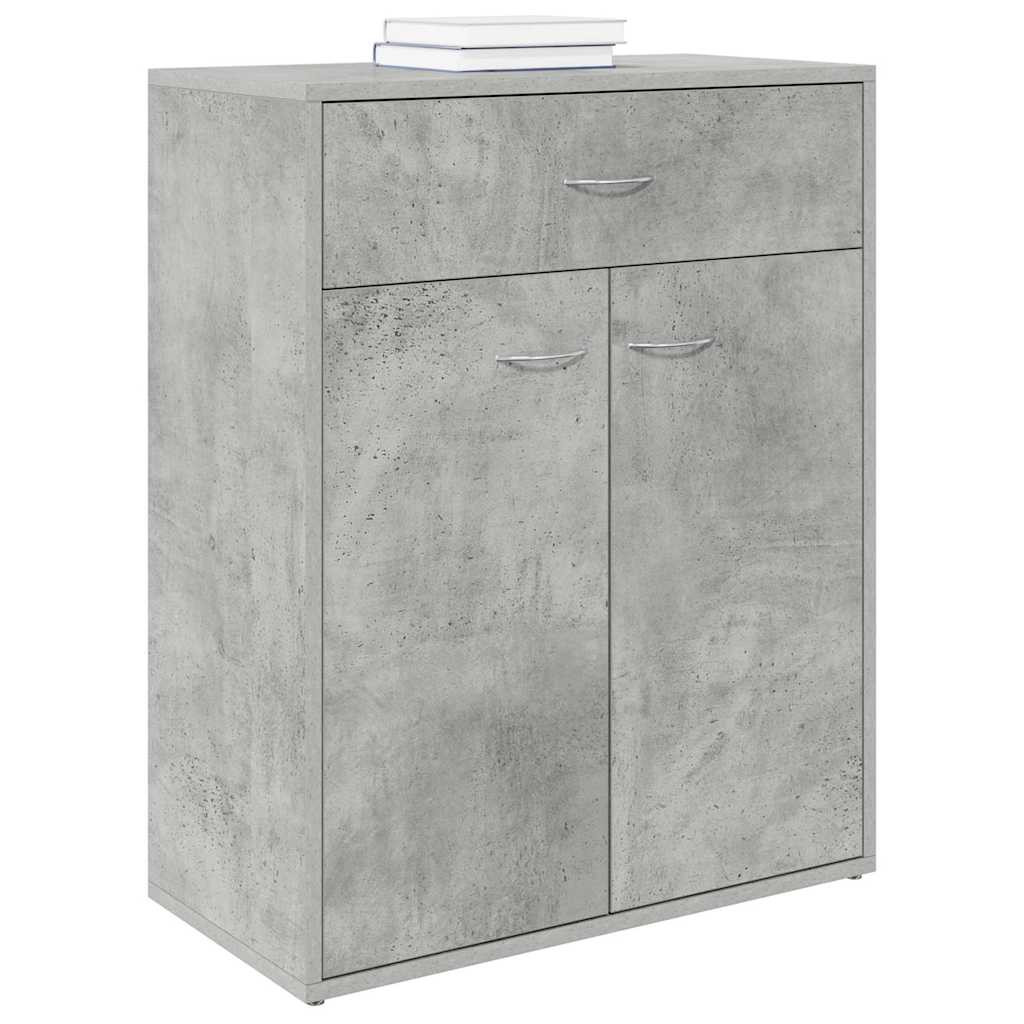800715 vidaXL Sideboard Concrete Grey 60x30x75 cm Engineered Wood