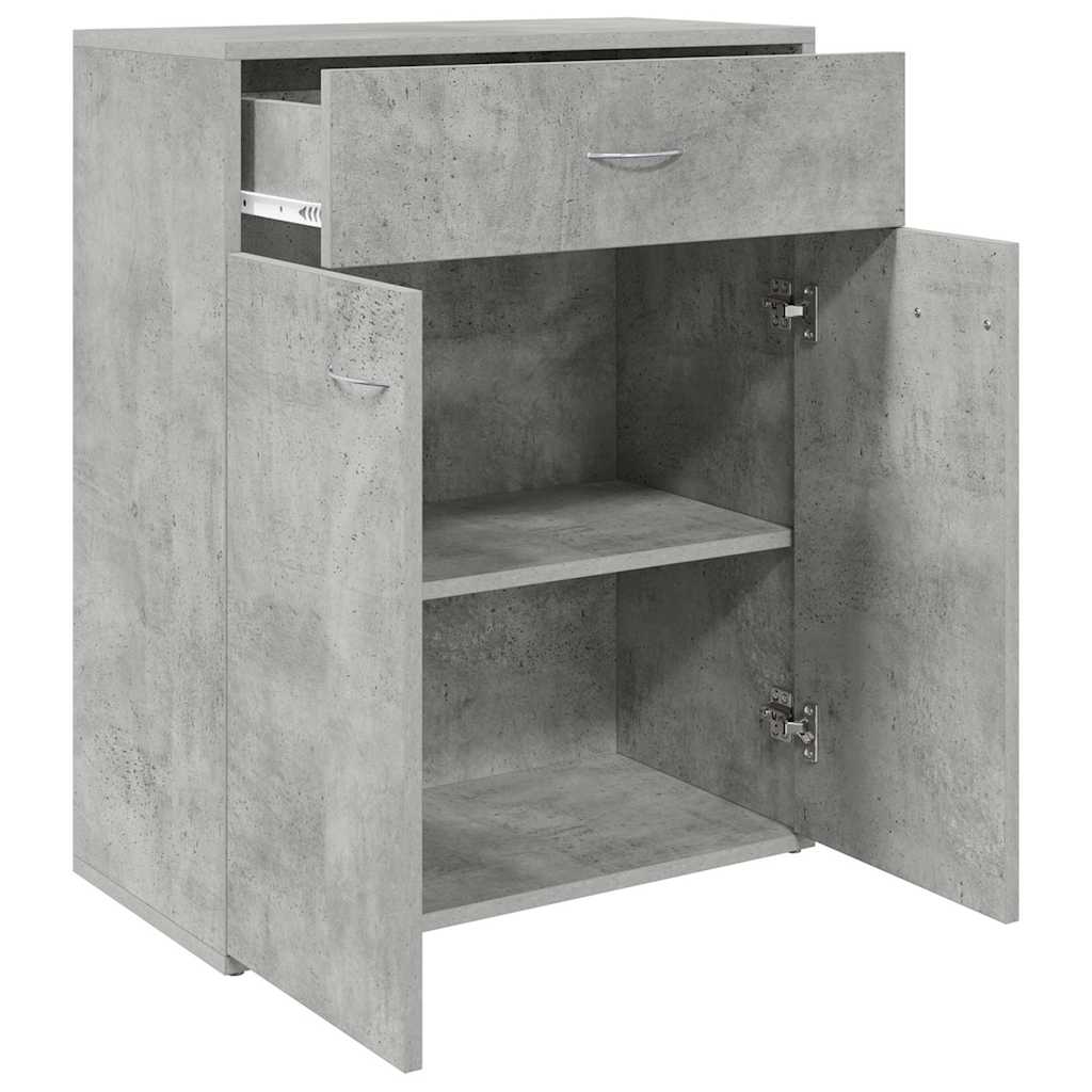 800715 vidaXL Sideboard Concrete Grey 60x30x75 cm Engineered Wood