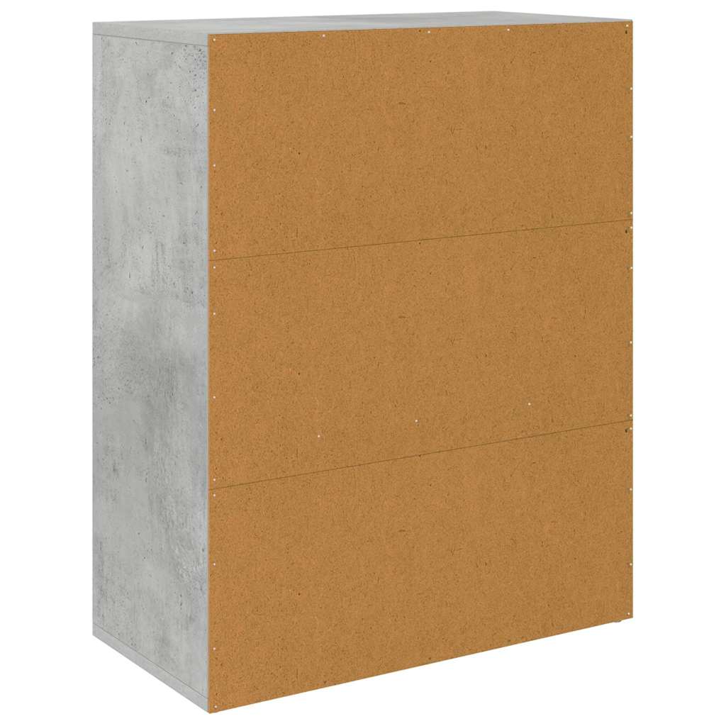 800715 vidaXL Sideboard Concrete Grey 60x30x75 cm Engineered Wood