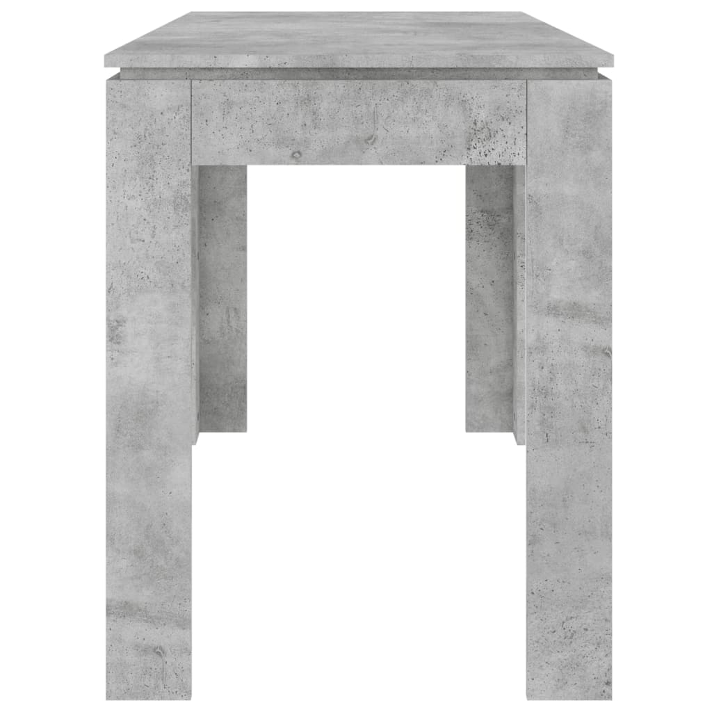 vidaXL Dining Table Concrete Grey 120x60x76 cm Engineered Wood