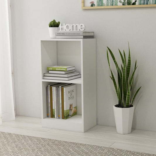 Bookcase White 40x24x75 cm Engineered Wood