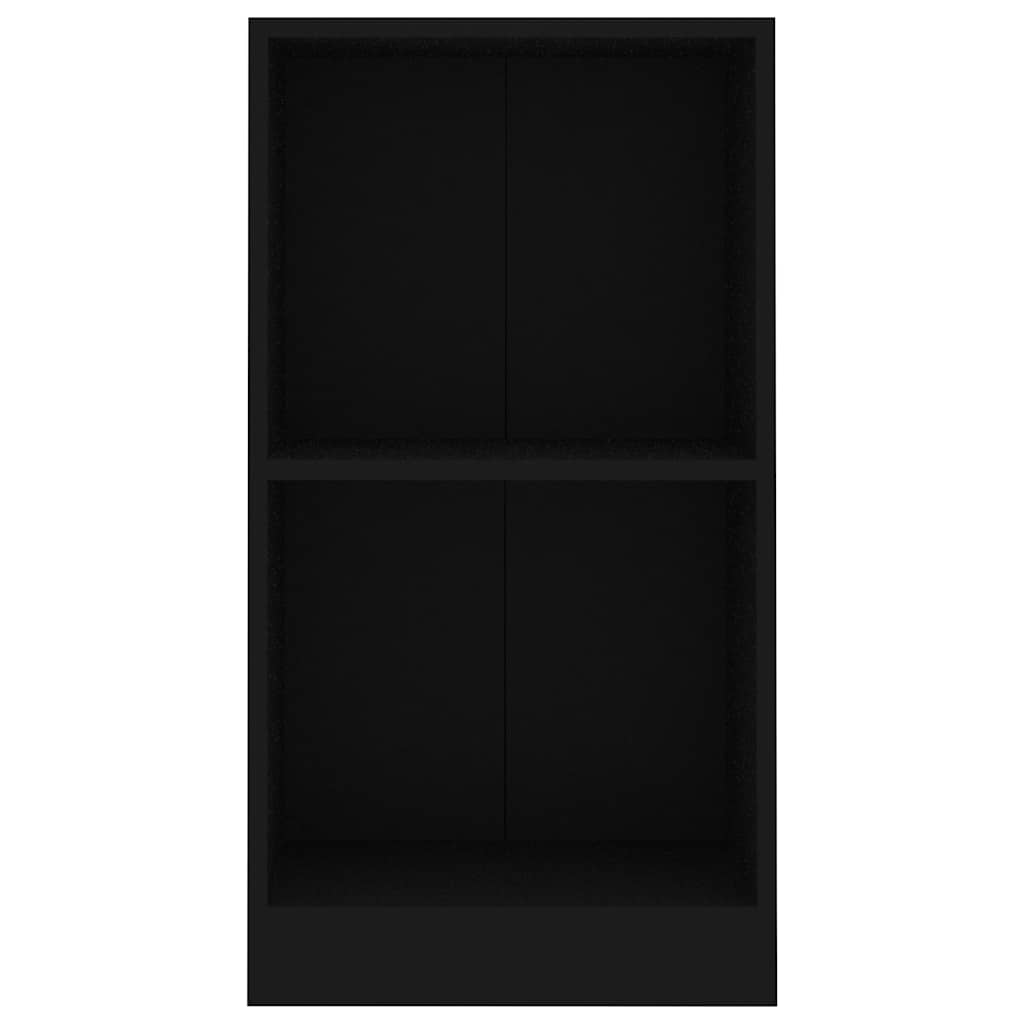 Bookcase Black 40x24x75 cm Engineered Wood