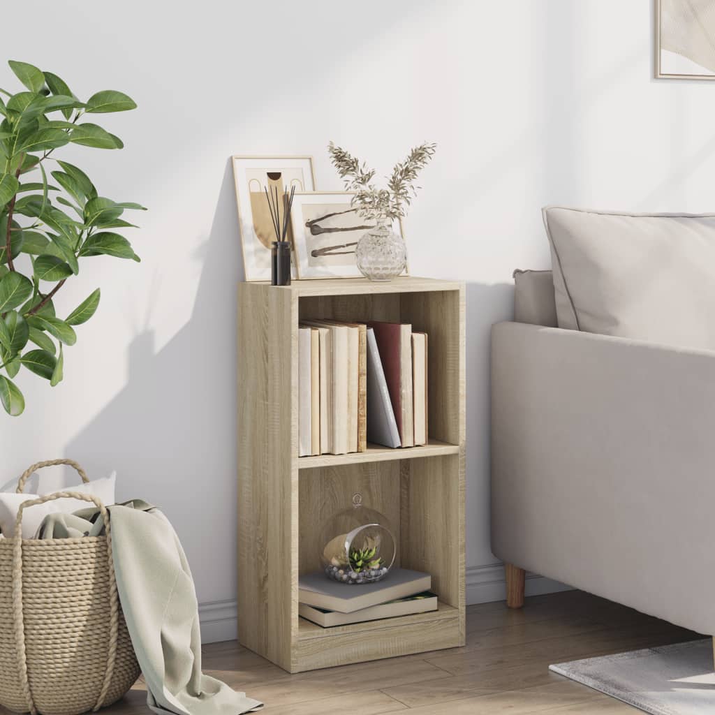 Bookcase Sonoma Oak 40x24x75 cm Engineered Wood