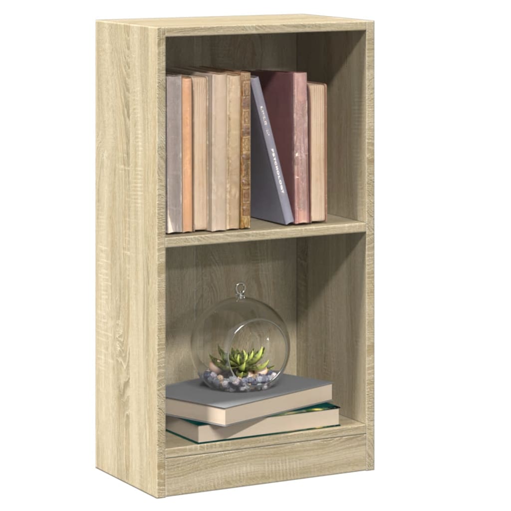 Bookcase Sonoma Oak 40x24x75 cm Engineered Wood