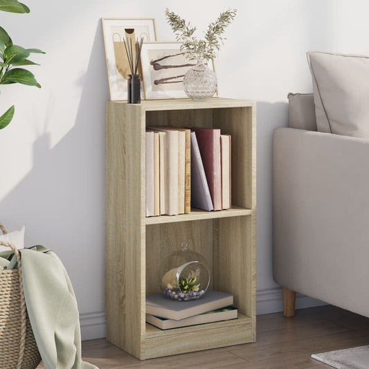 Bookcase Sonoma Oak 40x24x75 cm Engineered Wood