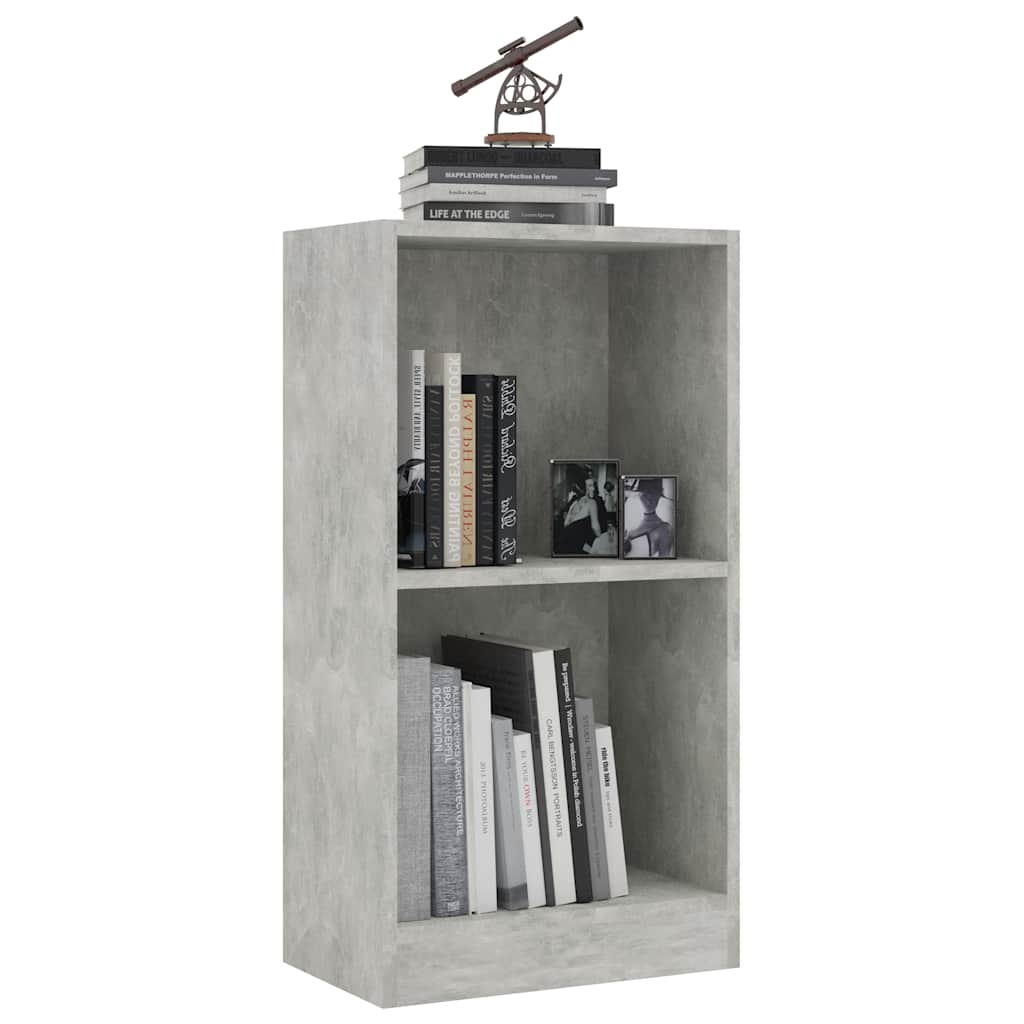 vidaXL Bookshelf Concrete Grey 40x24x75 cm Engineered Wood