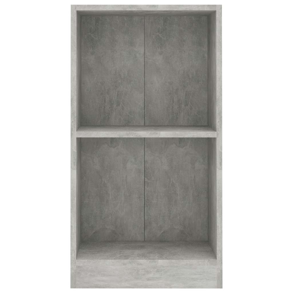 vidaXL Bookshelf Concrete Grey 40x24x75 cm Engineered Wood