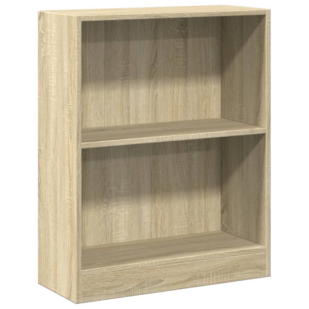 vidaXL Bookshelf Sonoma Oak 60x24x76 cm Engineered Wood