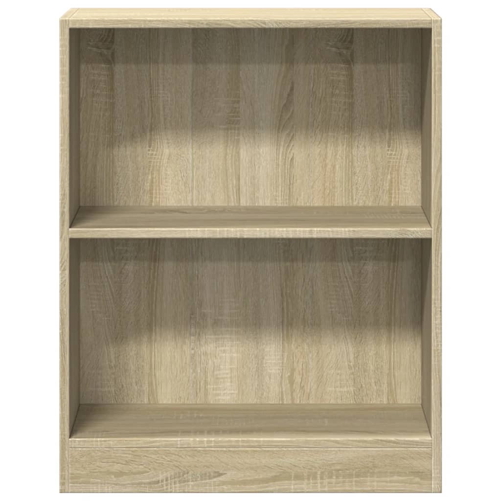 vidaXL Bookshelf Sonoma Oak 60x24x76 cm Engineered Wood