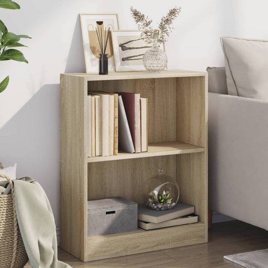 vidaXL Bookshelf Sonoma Oak 60x24x76 cm Engineered Wood