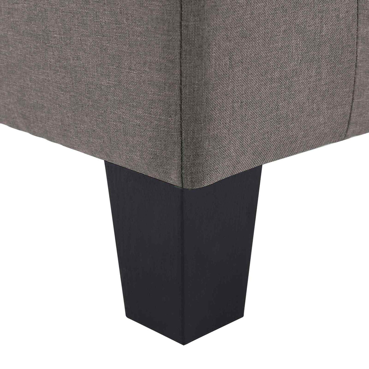 Sofa Taupe 4-Seater Fabric