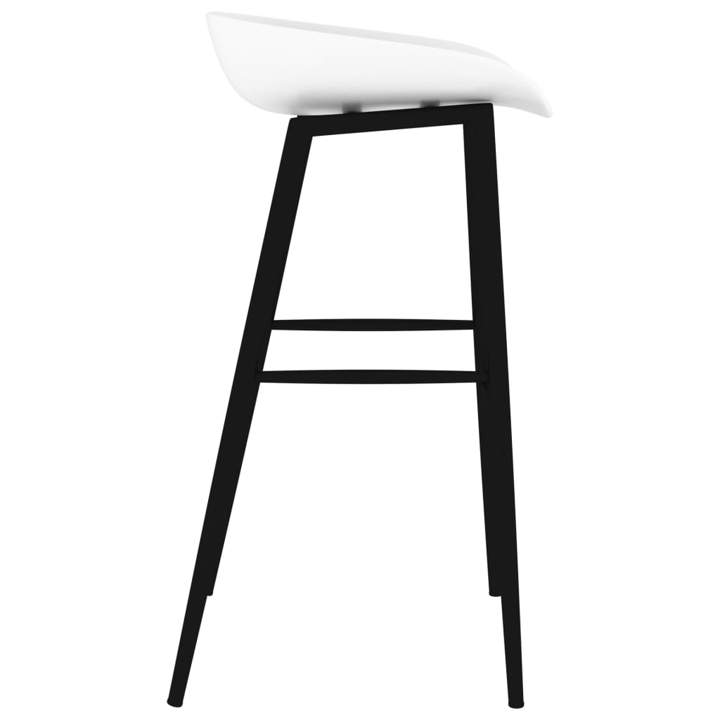 vidaXL Bar Chairs 4 pcs White