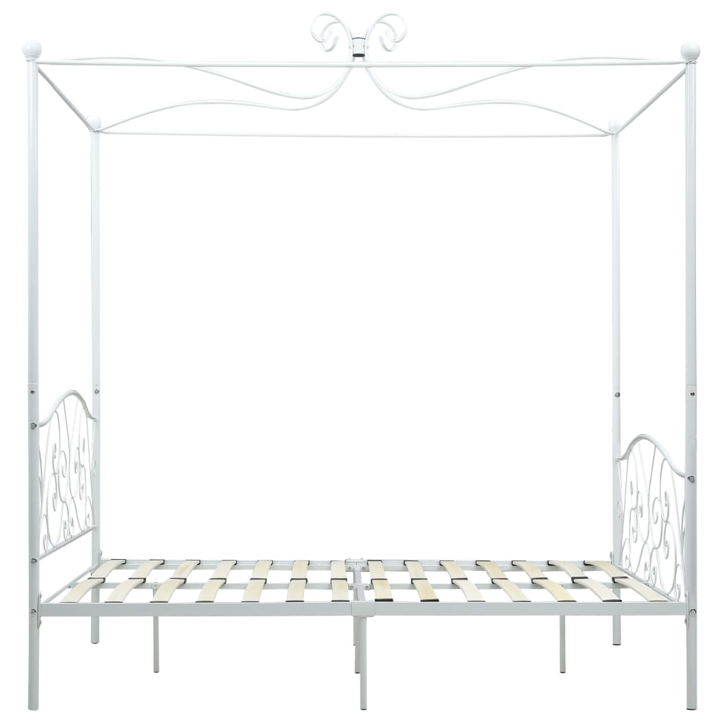 Bed Frame | White | Metal | Double | Classic/Traditional | Bed Frame