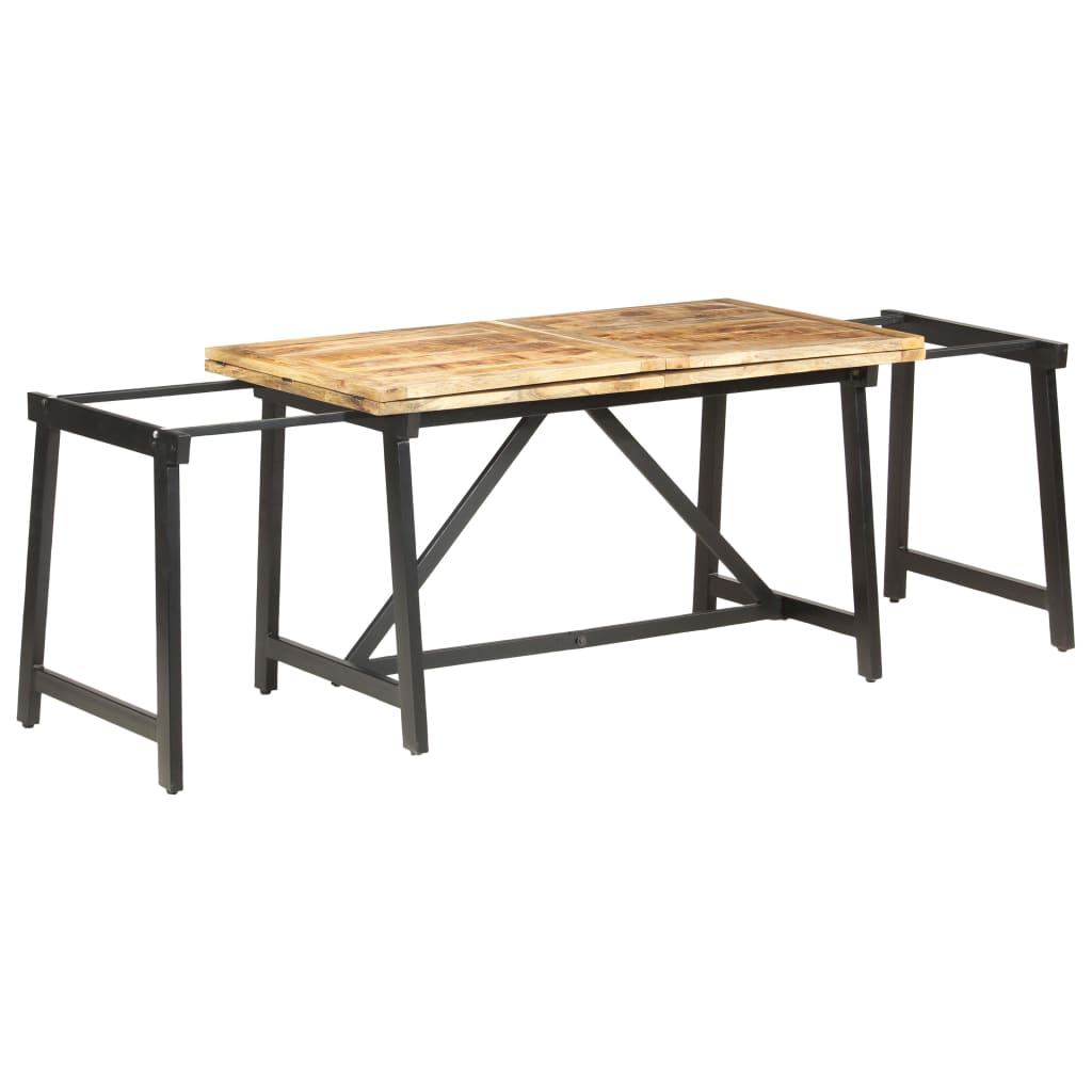 vidaXL Extendable Dining Table 280x80x75 cm Solid Mango Wood