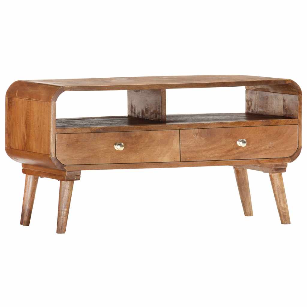 285852 vidaXL TV Cabinet 90x35x47 cm Solid Mango Wood