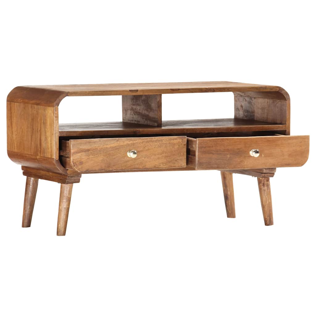 285852 vidaXL TV Cabinet 90x35x47 cm Solid Mango Wood