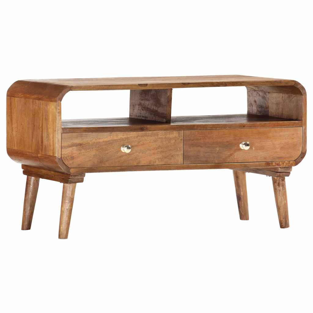 285852 vidaXL TV Cabinet 90x35x47 cm Solid Mango Wood