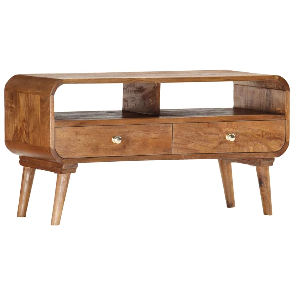 285852 vidaXL TV Cabinet 90x35x47 cm Solid Mango Wood