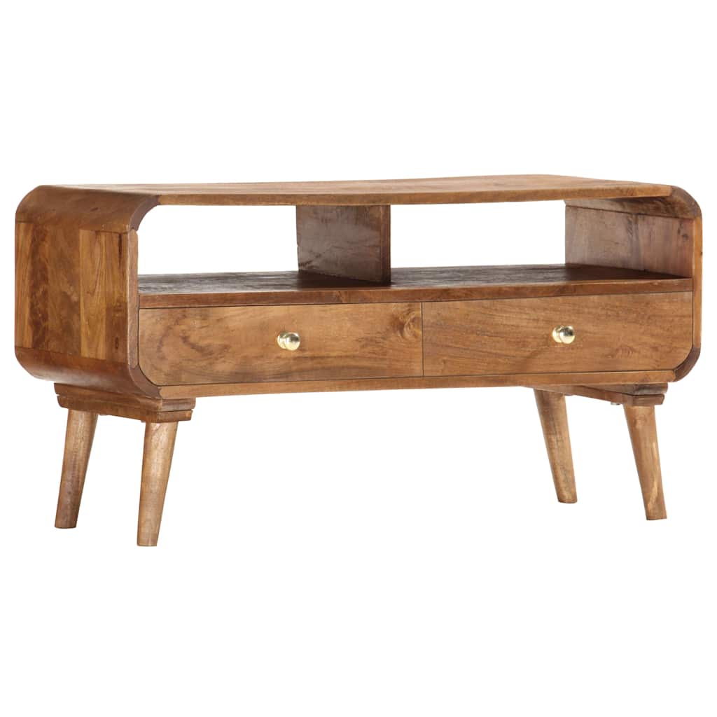 285852 vidaXL TV Cabinet 90x35x47 cm Solid Mango Wood